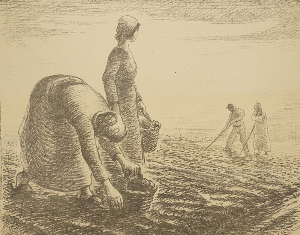 will k pper 1893 1972 potato harvest · Kunst- und Auktionshaus Quedlinburg · 2022-05-07 Will Küpper comparable auction result: will k pper 1893 1972 potato harvest