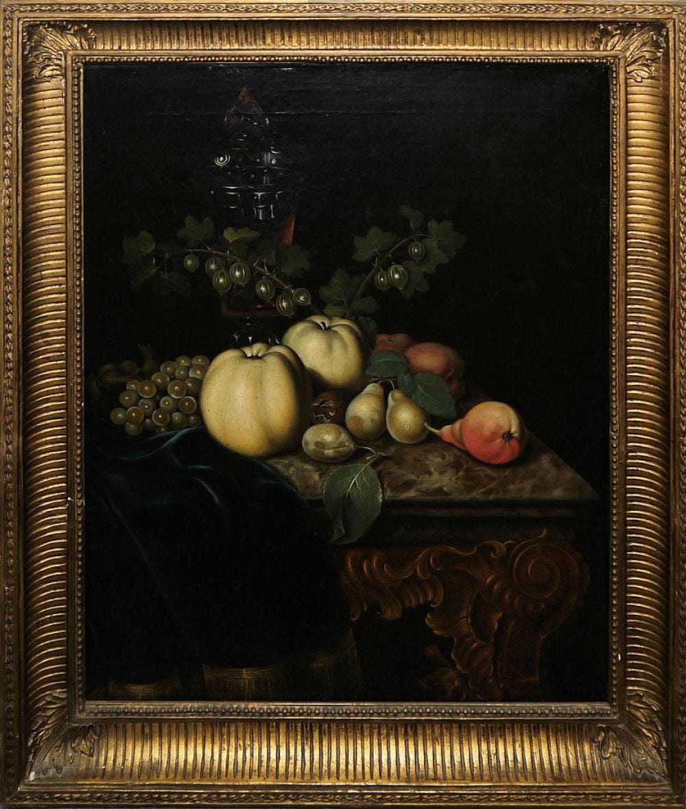 Abraham Mignon comparable auction result: abraham mignon werkstatt fr chtestillleben lgem lde goldrahmen