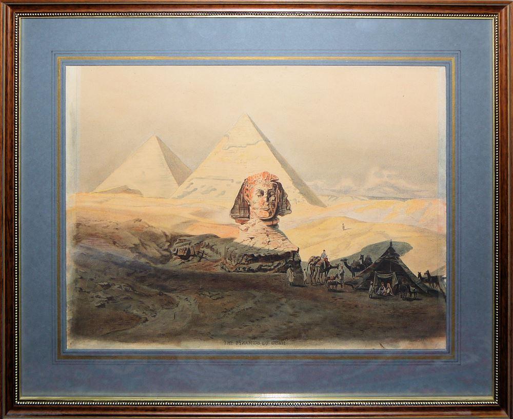 Carl Friedrich Heinrich Werner comparable auction result: carl friedrich heinrich werner the pyramids of gizeh aquarell