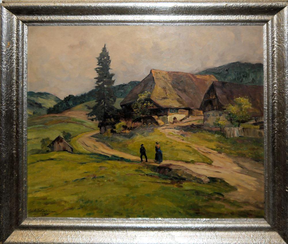 Wilhelm Wickertsheimer comparable auction result: wilhelm wickertsheimer vier schwarzwald landschaften lgem lde aus sammlungsnachlass 1944 1952 gerahmt