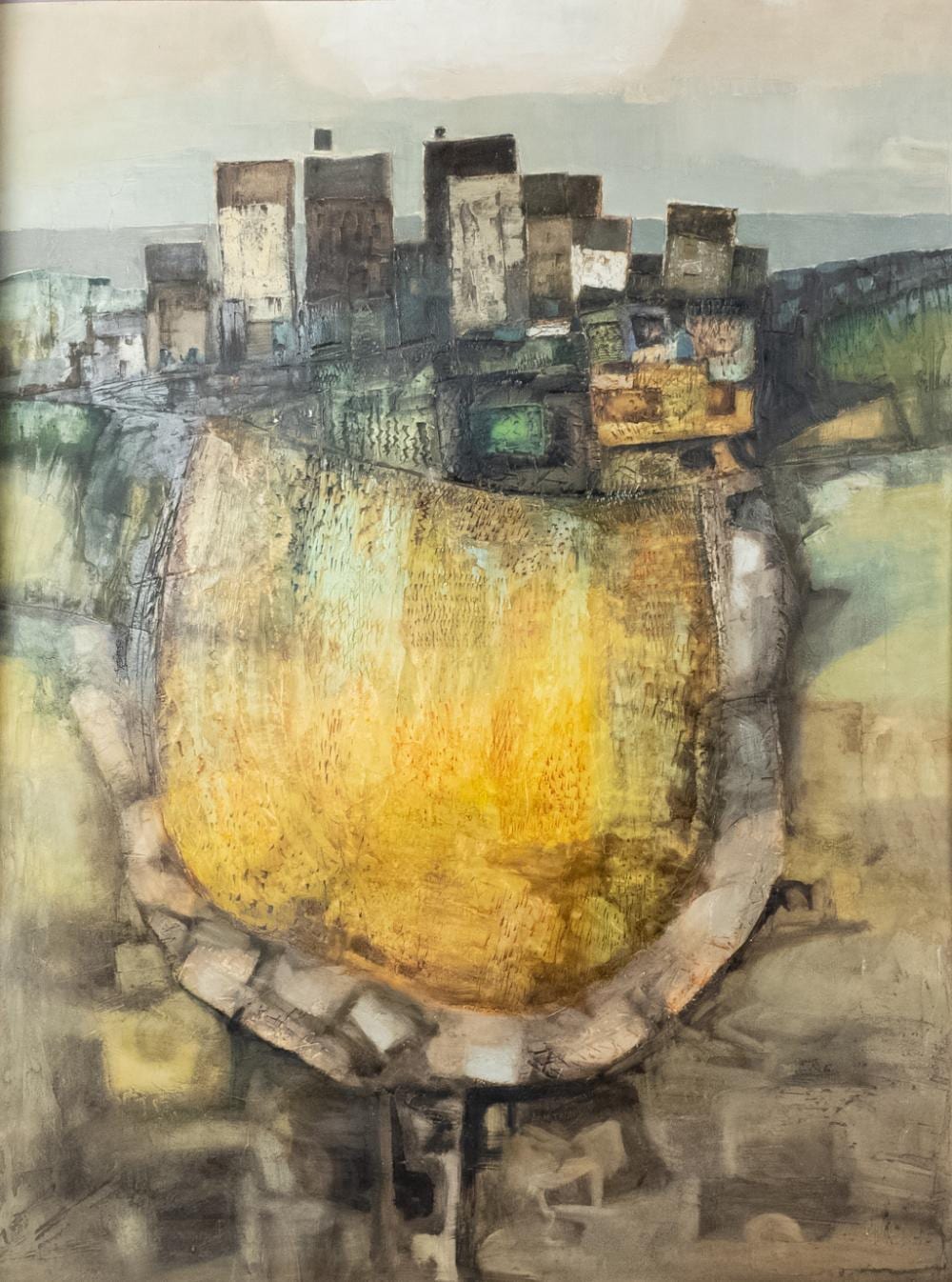 Arthur Armstrong comparable auction result: arthur armstrong oil painting ireland connemara village