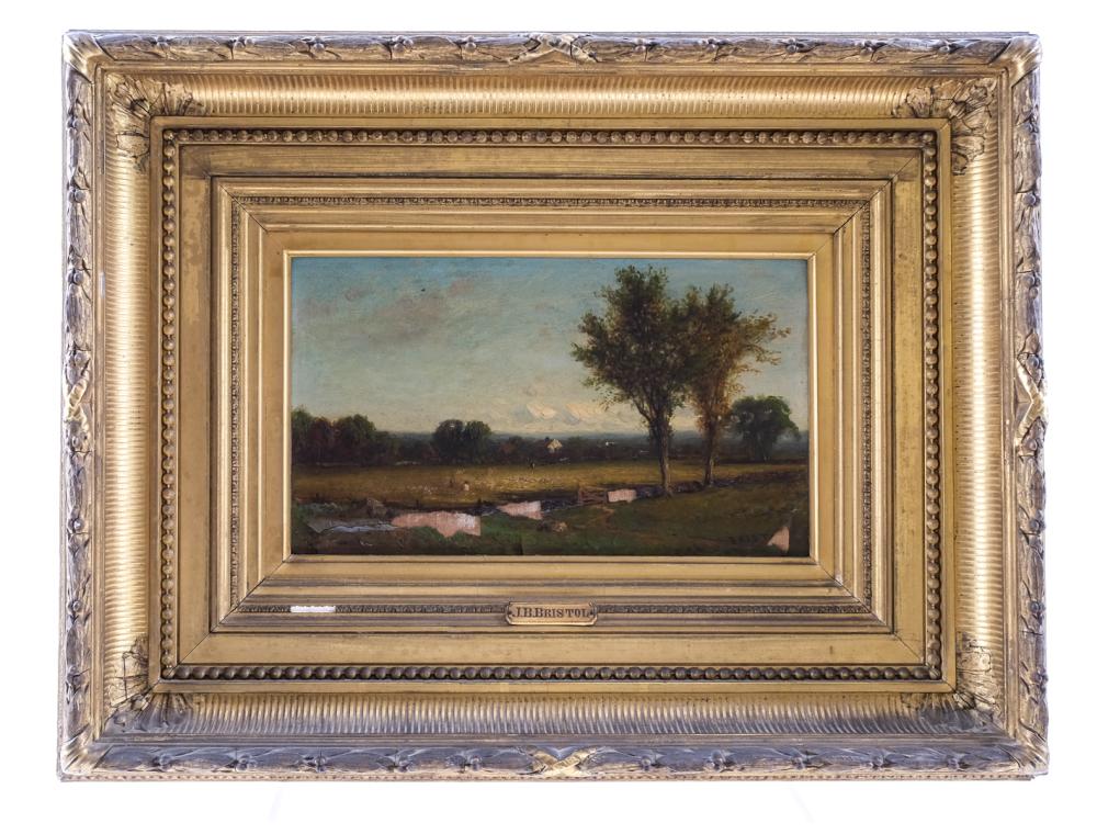 J.B. Bristol, Landscape Painting (Oil on Canvas) sold by Nest Egg Auctions, lot 79 — auction record photograph
