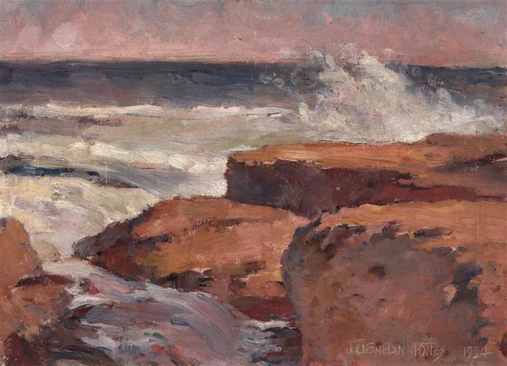 j llewellyn jones 1870 1927 untitled seascape 1924 oil on canvas mounted on cardboard 22 x 30 cm signed incised and dated l · Lawsons · 2022-05-05 J. Llewellyn Jones comparable auction result: j llewellyn jones 1870 1927 untitled seascape 1924 oil on canvas mounted on cardboard 22 x 30 cm signed incised and dated l
