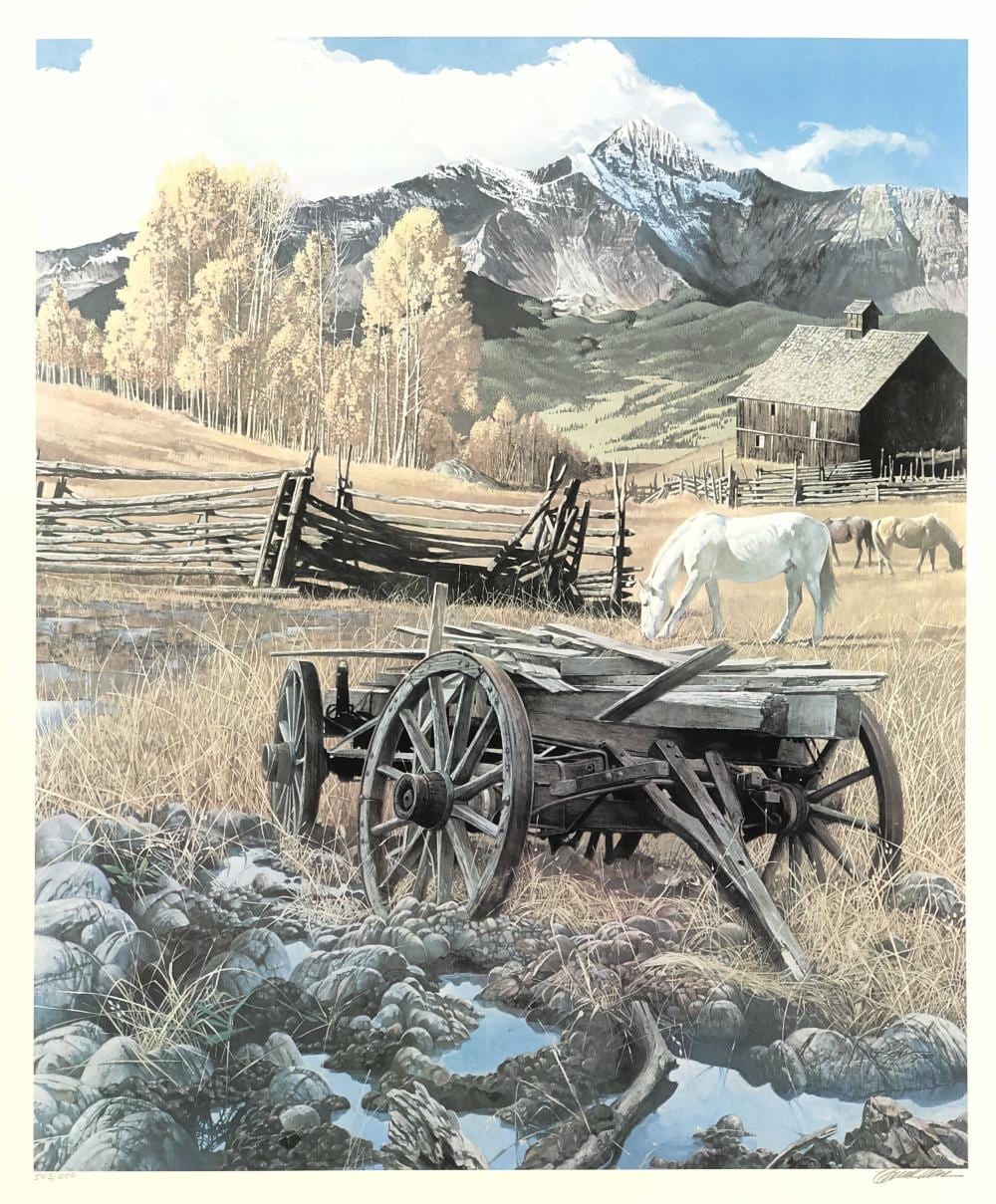 Chuck Ren comparable auction result: chuck ren grand dads wagon ltd ed signed print