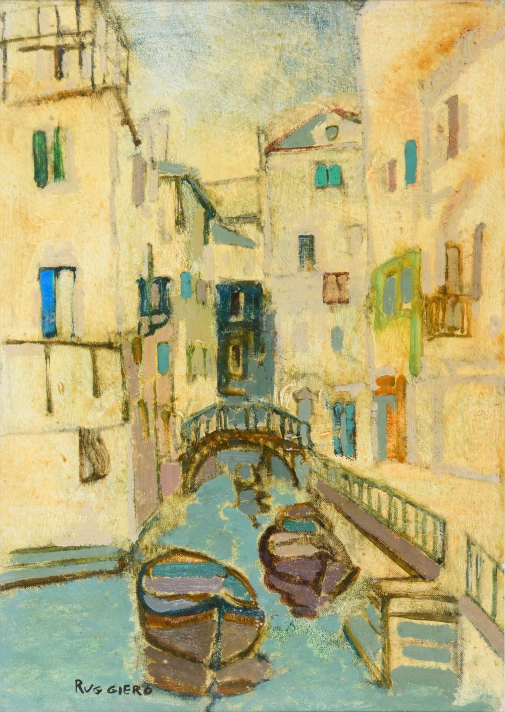 Amedeo Ruggiero comparable auction result: oil painting by amedeo ruggiero