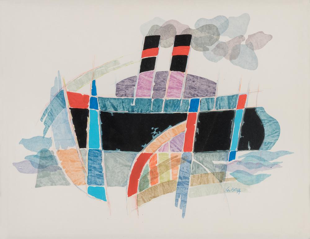 Giancarlo Isola comparable auction result: oil painting by giancarlo isola