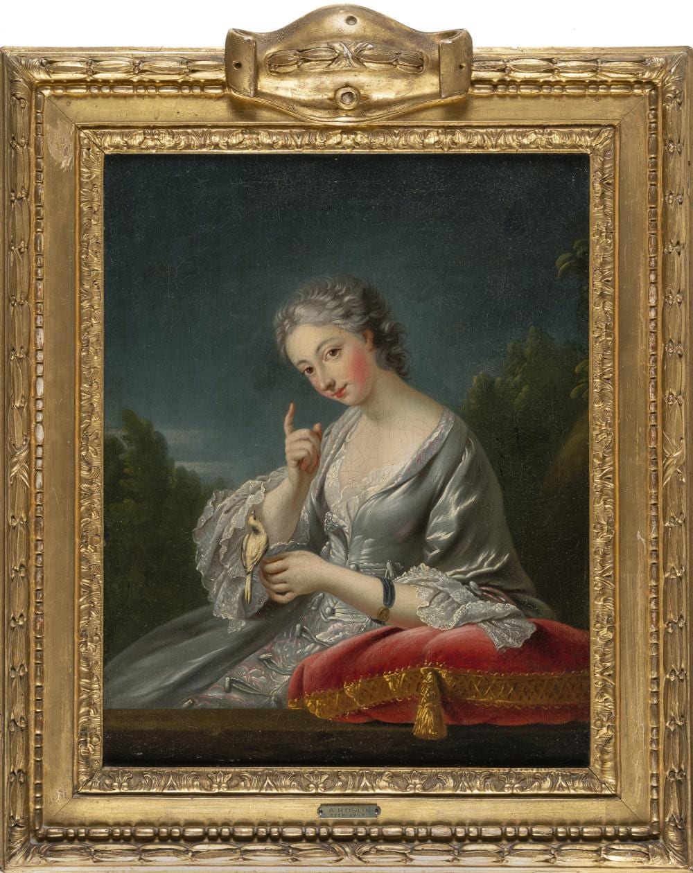 Jean-Baptiste Van Loo comparable auction result: jean baptiste van loo nachfolge bildnis der jeanne agn s berthelot de pl neuf marquise de prie portrait of jeanne agn s berthelot de pl neuf marquise de prie