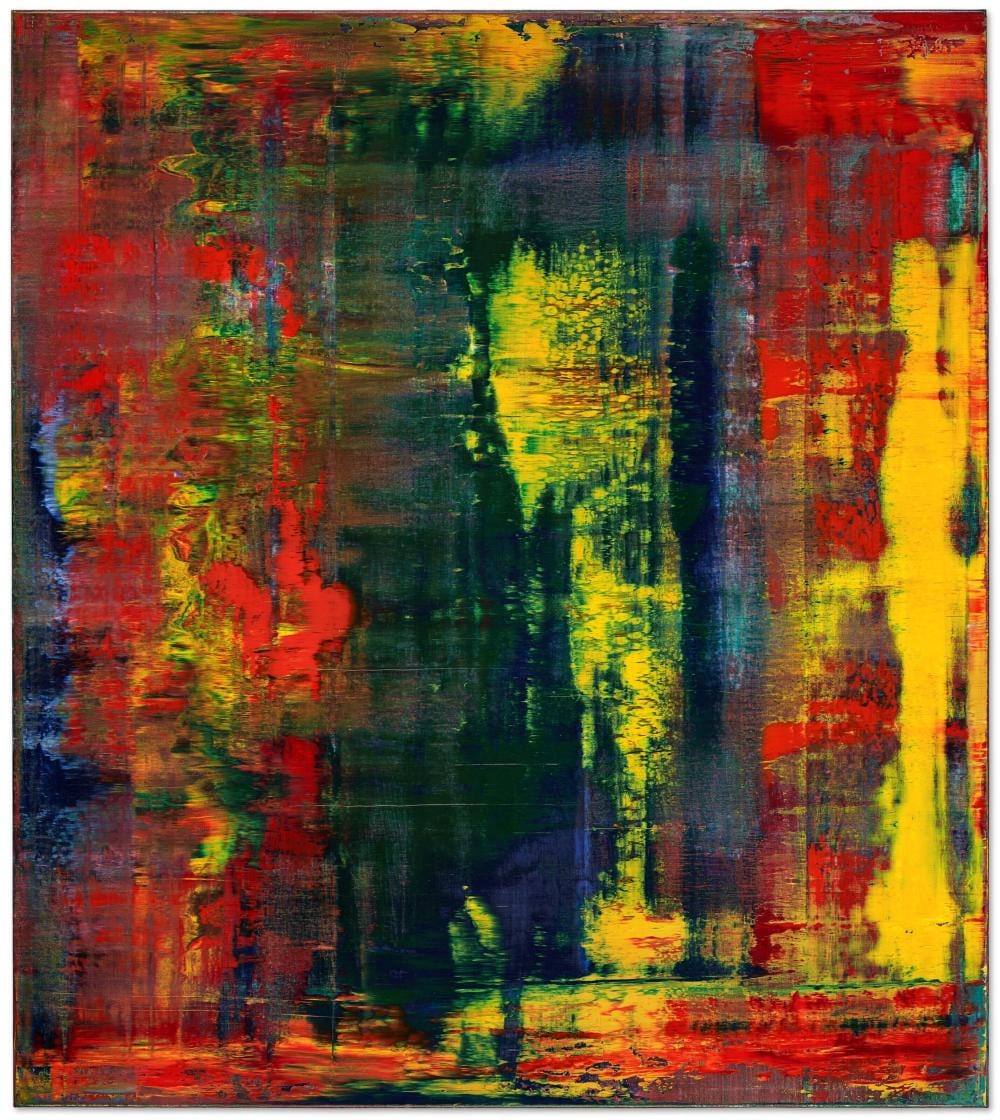 Gerhard Richter (B. 1932) Abstraktes Bild oil on canvas 88 5/8 x 78 3/4 in. comparable sale