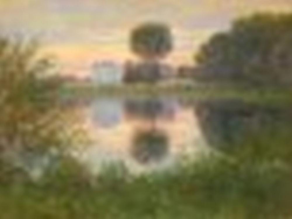 Claude Monet (1840-1926) L'arbre en boule, Argenteuil oil on canvas 23 3/4 comparable sale