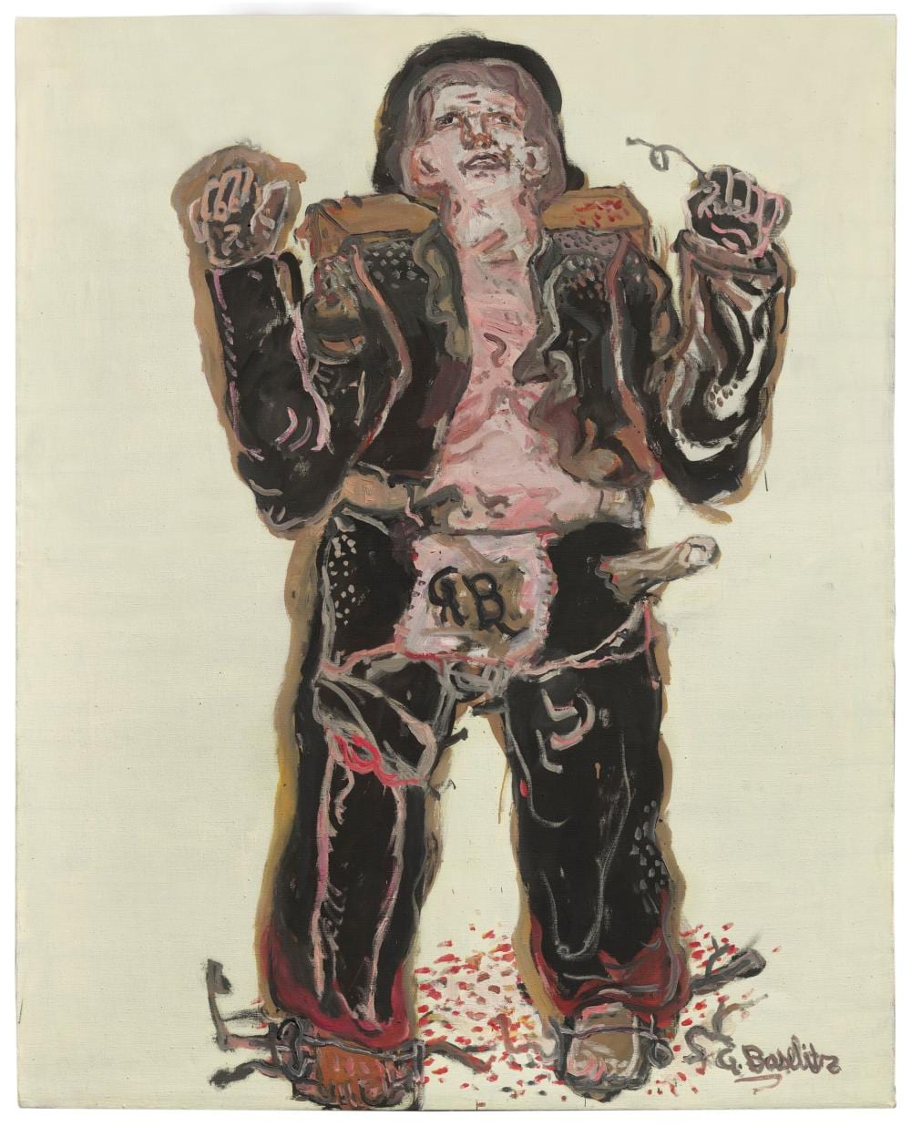 Georg Baselitz (B. 1938) Spekulatius oil on canvas 64 x 51 3/8 in. (162.6 x comparable sale