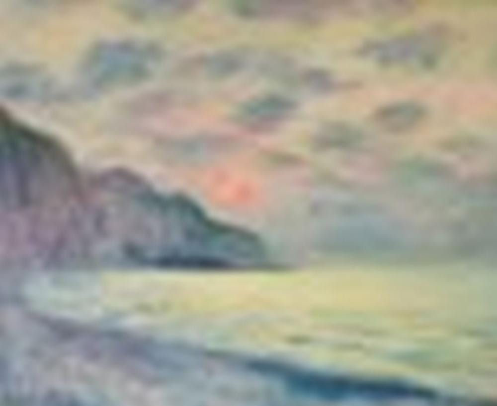 Claude Monet (1840-1926) Soleil couchant, temps brumeux, Pourville oil on c comparable sale