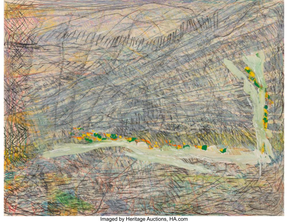 philip wofford american b 1935 scythe 1973 crayon and acrylic on paper 48 x · Heritage Auctions · 2022-05-12 Philip Wofford comparable auction result: philip wofford american b 1935 scythe 1973 crayon and acrylic on paper 48 x