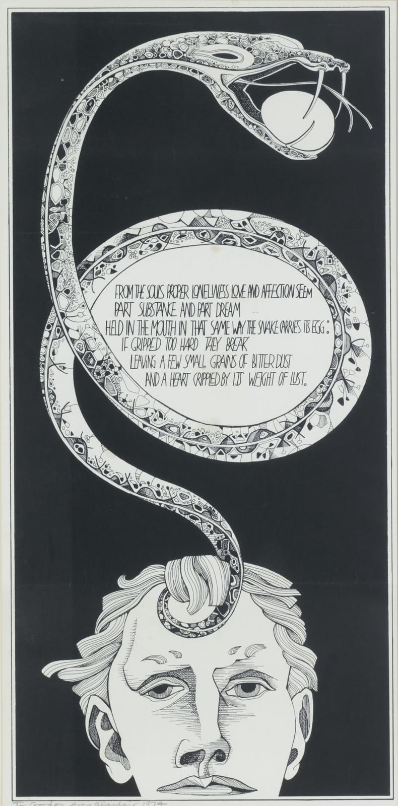 Alasdair Gray comparable auction result: alasdair gray british 1934 2019 from the soul s proper loneliness 57 5 x 28 5 cm 22 5 8 x 11 1 4 in