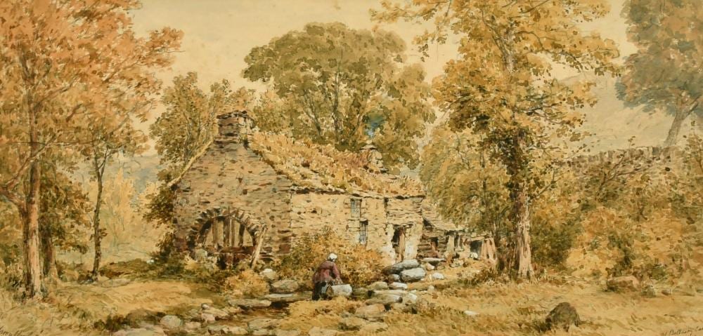 aaron edwin penley 1806 1870 british the old watermill betws y coed wales watercolour signed inscribed · John Nicholson's Fine Art Auctioneers & Valuers · 2022-05-11 Aaron Edwin Penley comparable auction result: aaron edwin penley 1806 1870 british the old watermill betws y coed wales watercolour signed inscribed