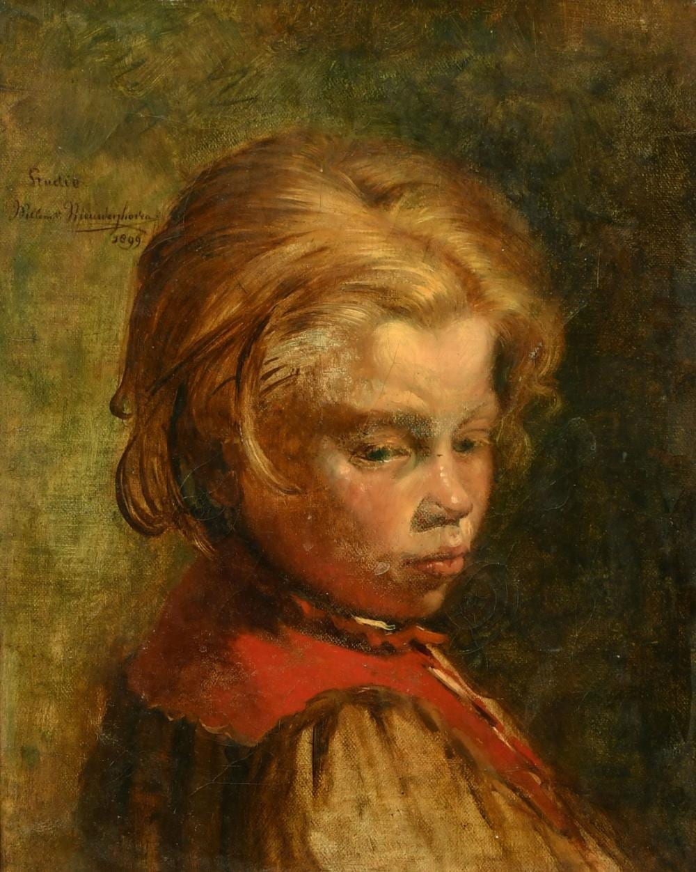 Willem van Nieuwenhoven comparable auction result: willem van nieuwenhoven 1879 1973 dutch a head study of a young child oil on canvas signed 15 x 11 75
