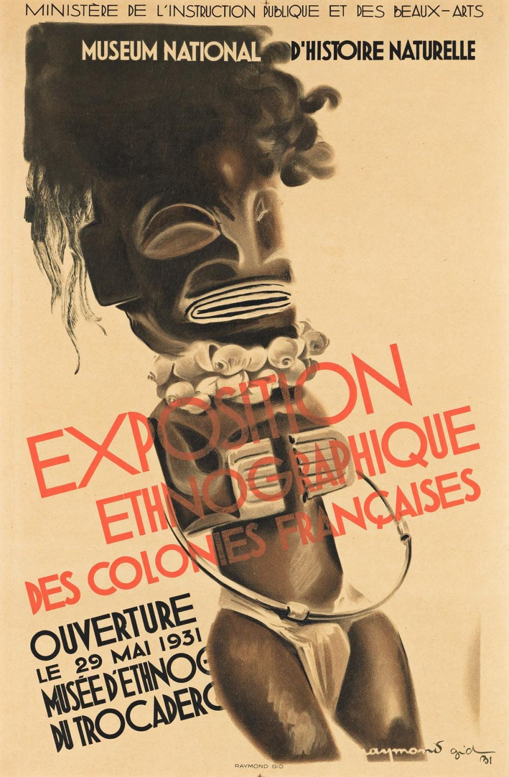 raymond gid 1905 2000 exposition ethnographique des colonies 1931 23 x15 inches 59 x39 cm raymond gid · Swann Auction Galleries · 2022-05-19 Raymond Gid comparable auction result: raymond gid 1905 2000 exposition ethnographique des colonies 1931 23 x15 inches 59 x39 cm raymond gid