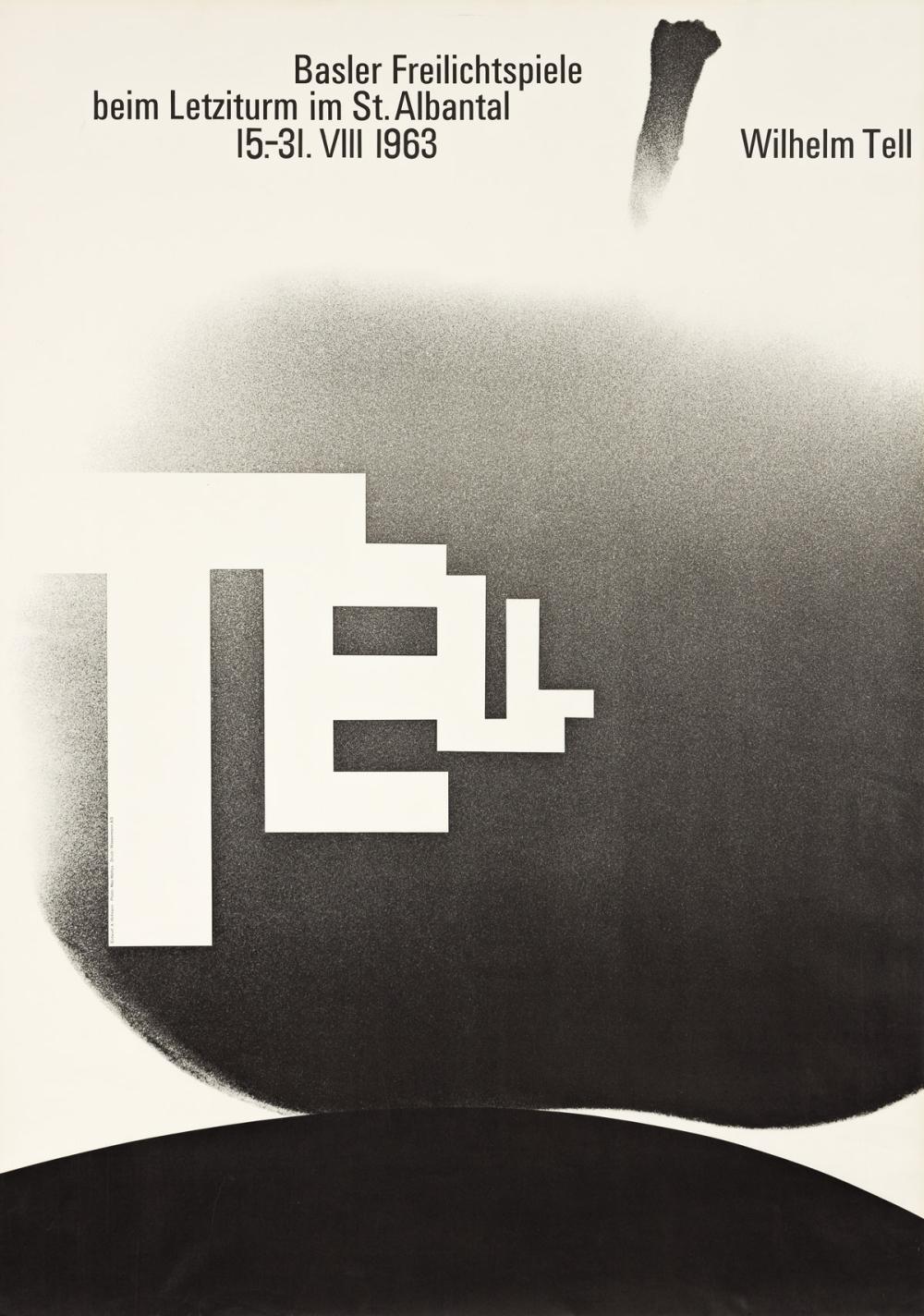 Armin Hofmann comparable auction result: armin hofmann 1920 wilhelm tell basler freilichtspiele 1963 50 x35 inches 128 x90 cm wassermann basel