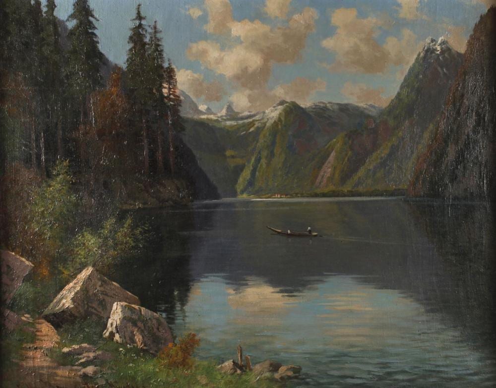 Carl Müller-Baumgarten comparable auction result: carl m ller baumgarten st bartholom am k nigsee