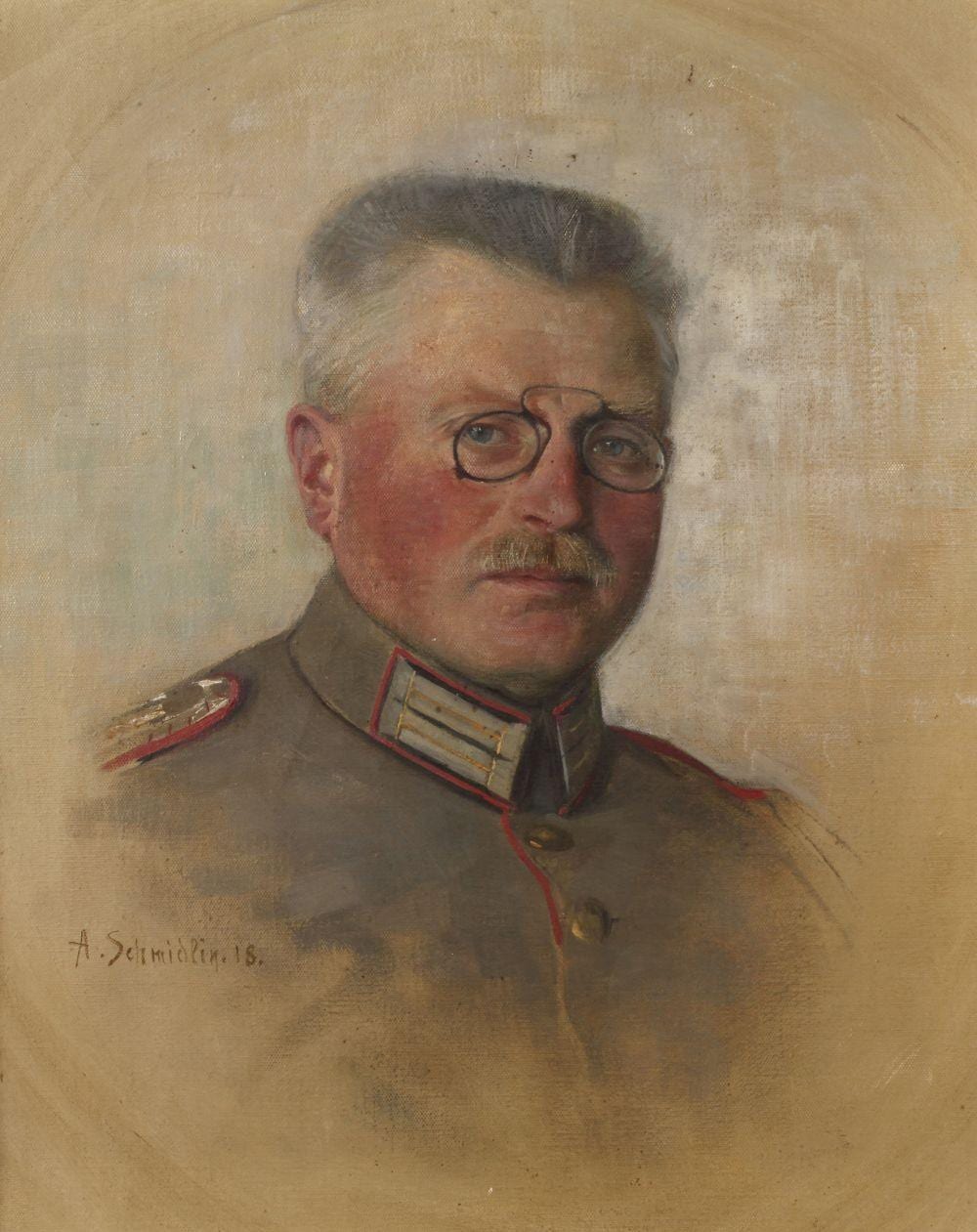 Adolf Schmidlin comparable auction result: adolf schmidlin soldatenbildnis