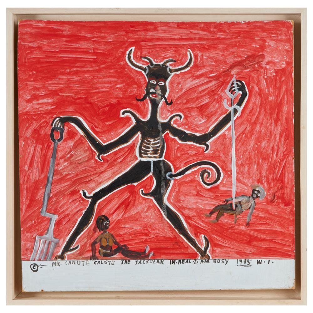Canute Caliste comparable auction result: canute caliste tempera on board 1995