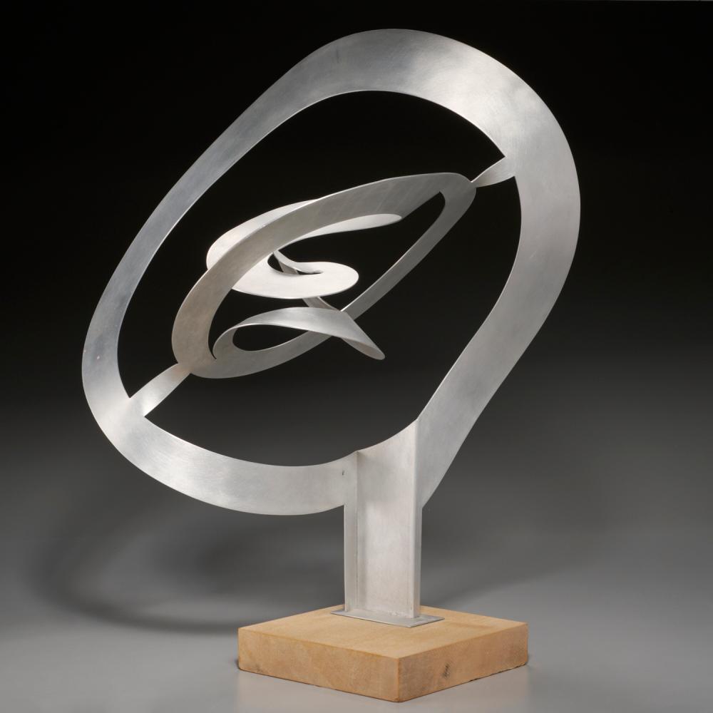Ennio Iommi comparable auction result: enio iommi silvered metal sculpture 1970
