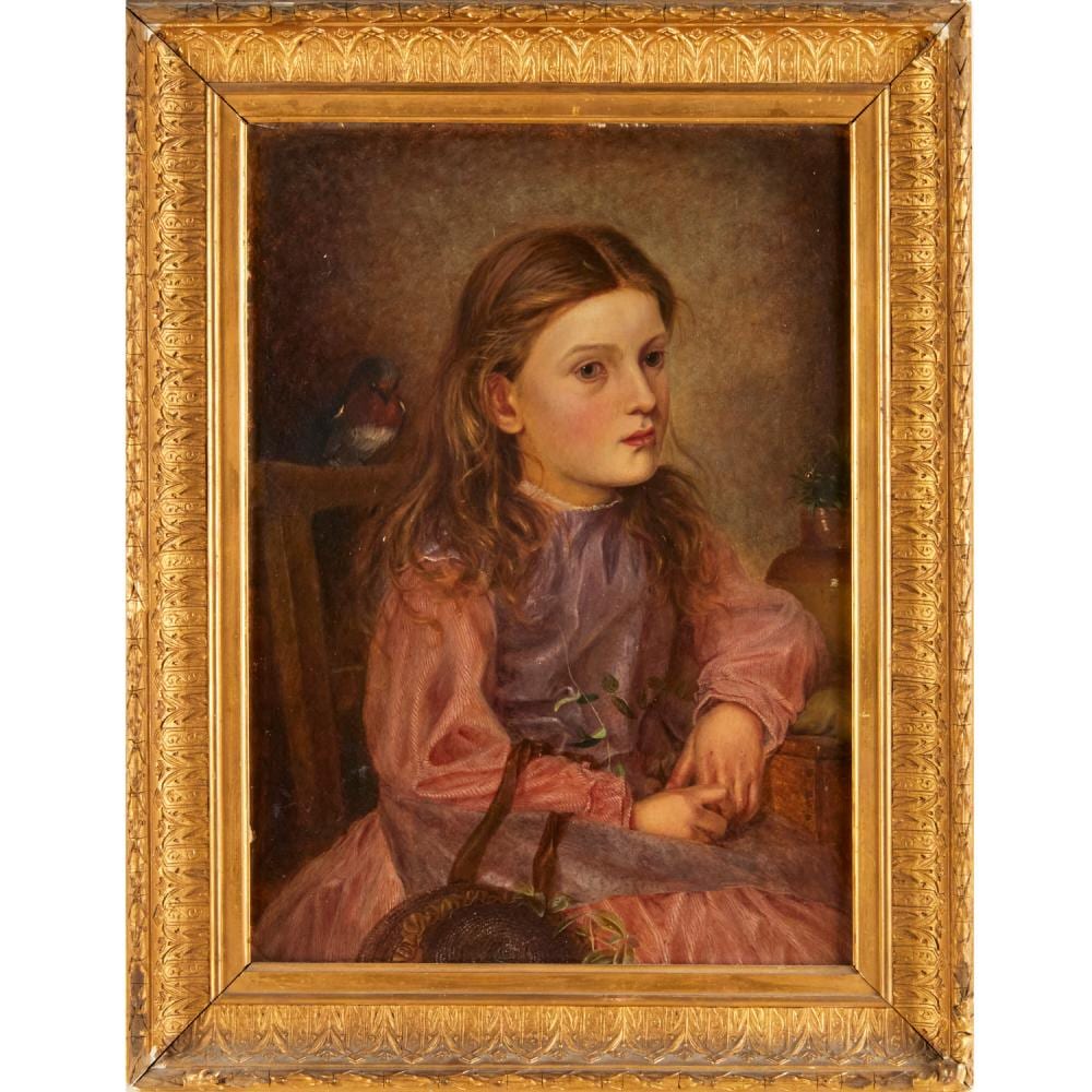 George Thomas Rope comparable auction result: george thomas rope oil on board portrait