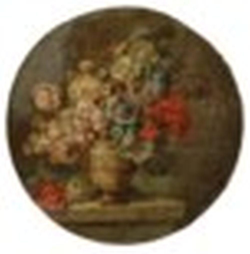 Anne Vallayer-Coster comparable auction result: anne vallayer coster paris 1744 1818 bouquet de roses pavots et oeillet