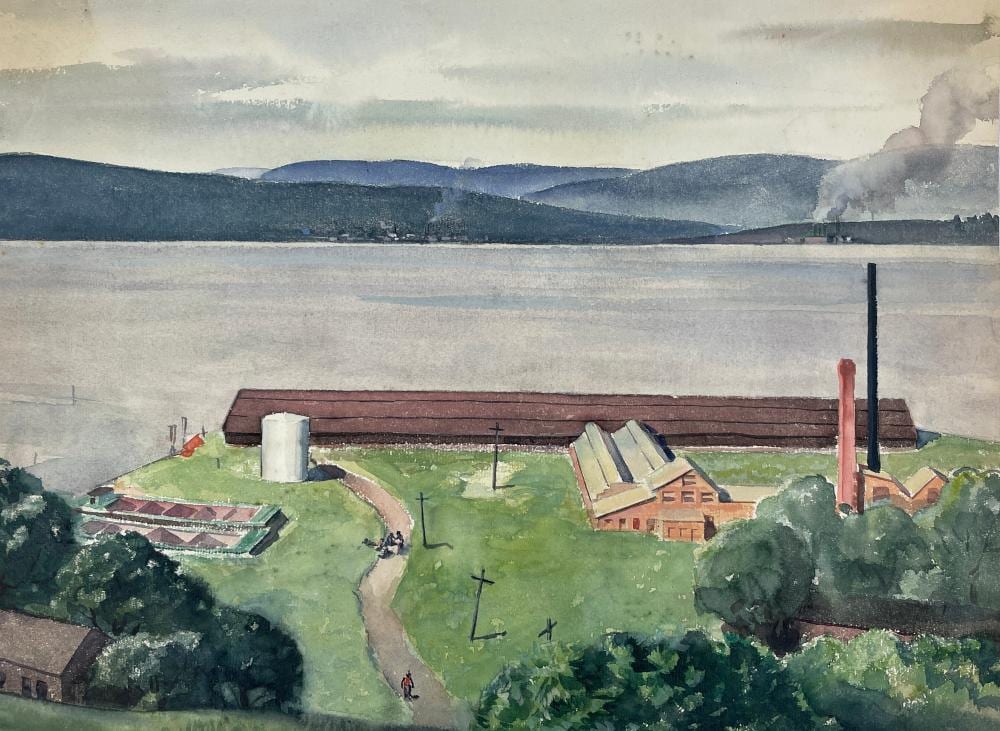 Ruskin Williams comparable auction result: williams four watercolor landscapes
