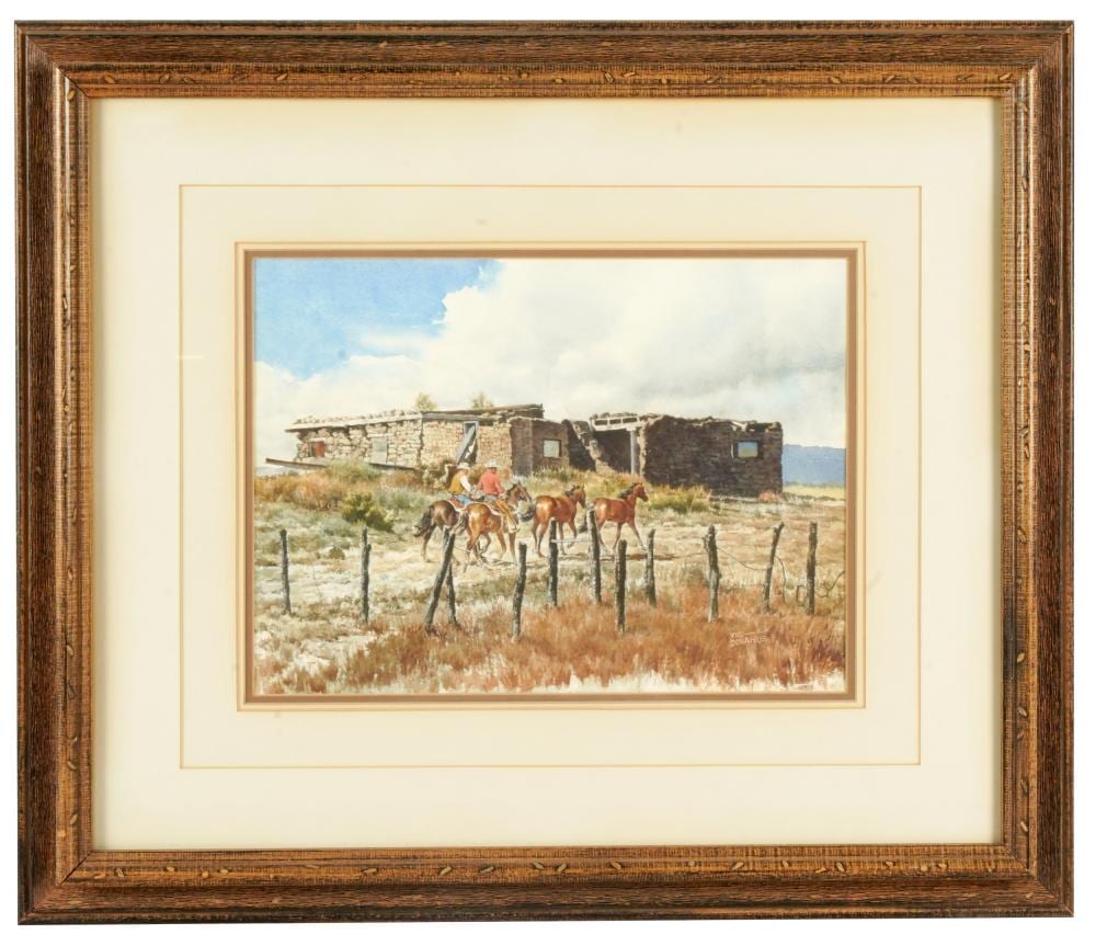 Victorià Codina Langlín comparable auction result: vic victor paul donahue 1918 2008 western landscape