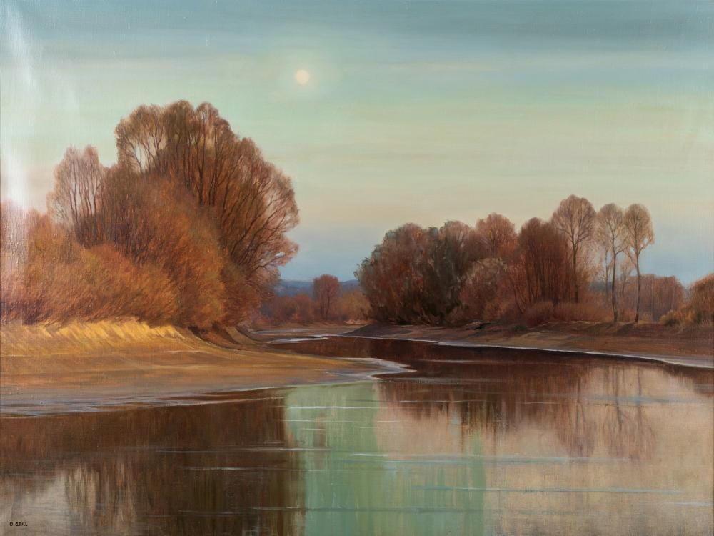 oswald grill 1878 1969 riparian landscape · Abell Auction · 2022-05-05 Oswald Grill comparable auction result: oswald grill 1878 1969 riparian landscape