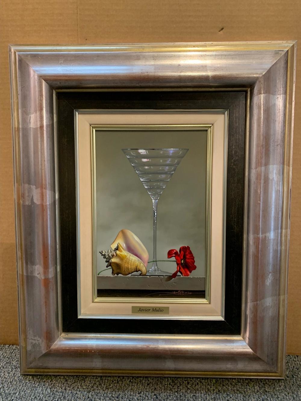 javier mulio to the sea with love signed original oil on board · Montgomery Auction · 2022-05-08 Javier Mulio comparable auction result: javier mulio to the sea with love signed original oil on board