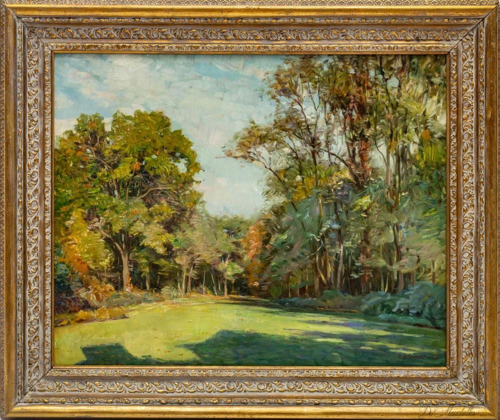 oliver dennett grover american 1861 1927 oil on canvas 1926 h 23 w 29 forestscape · DuMouchelles · 2022-05-20 Oliver Dennett Grover comparable auction result: oliver dennett grover american 1861 1927 oil on canvas 1926 h 23 w 29 forestscape
