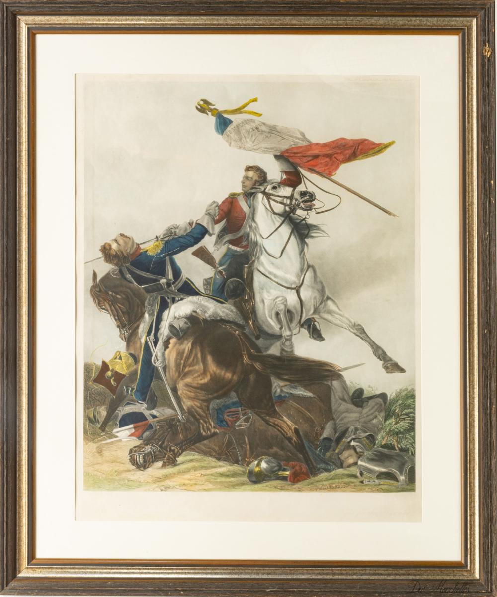 Henry Thomas Ryall comparable auction result: henry thomas ryall british 1811 67 hand colored engraving on paper 19th c h 29 75 w 23 5 the fight for the standard