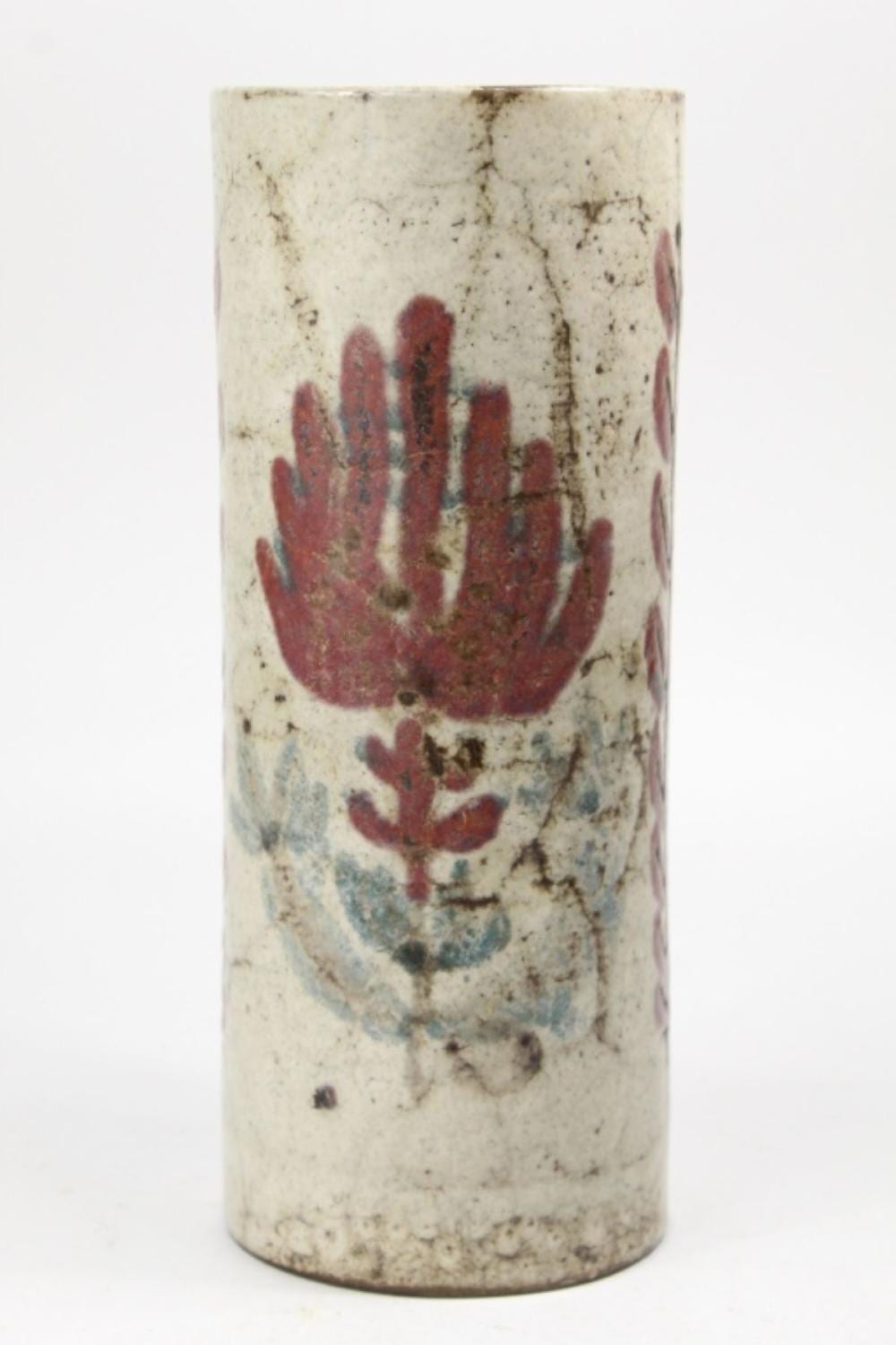Gustave Reynaud comparable auction result: gustave reynaud 1915 1972 pottery roll vase