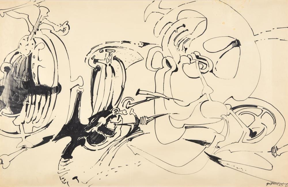 pierre gastaud 1920 2009 sans titre 1966 feutre sur papier · Artcurial · 2022-05-12 Pierre Gastaud comparable auction result: pierre gastaud 1920 2009 sans titre 1966 feutre sur papier