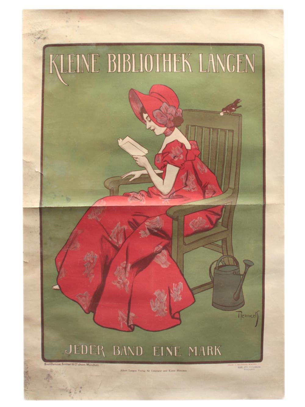 Ferdinand von (Freiherr) Reznicek comparable auction result: an original german poster circa 1900