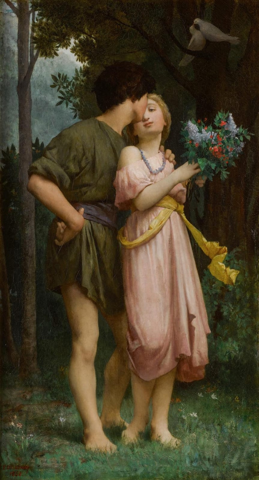 Jules-Elie Delaunay comparable auction result: daphnis et chlo