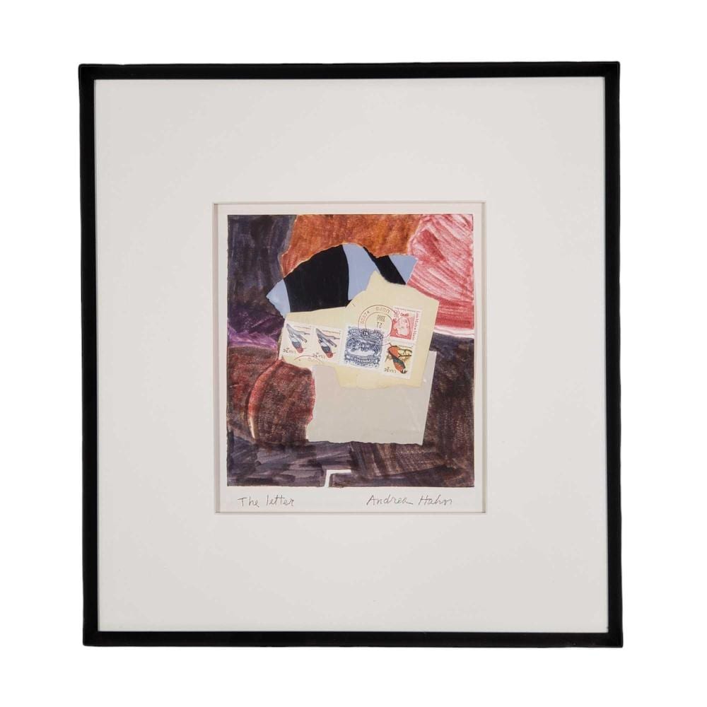 Andrea Hahn comparable auction result: andrea hahn the letter mixed media artwork