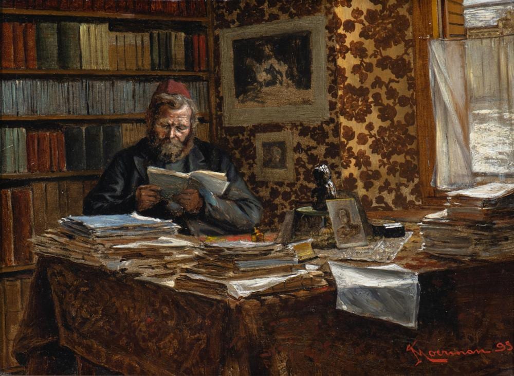 Johannes Lodewijk Moerman comparable auction result: johannes lodewijk moerman dutch belgian 1850 1896 office scene 1895