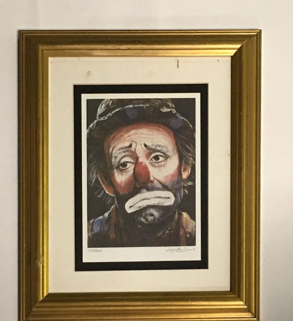 signed leighton jones print of clown · Berner's Auction Gallery · 2022-05-12 Leighton Jones comparable auction result: signed leighton jones print of clown