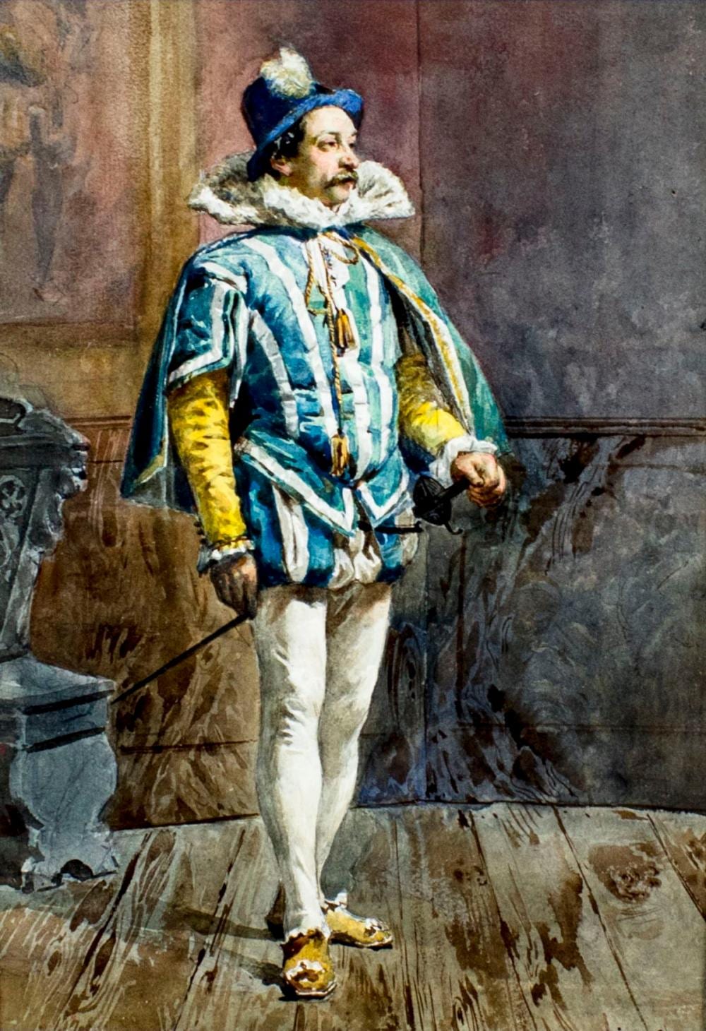 Reinhold (1864) Werner comparable auction result: reinhold werner german 1864 1939 watercolor painting antique