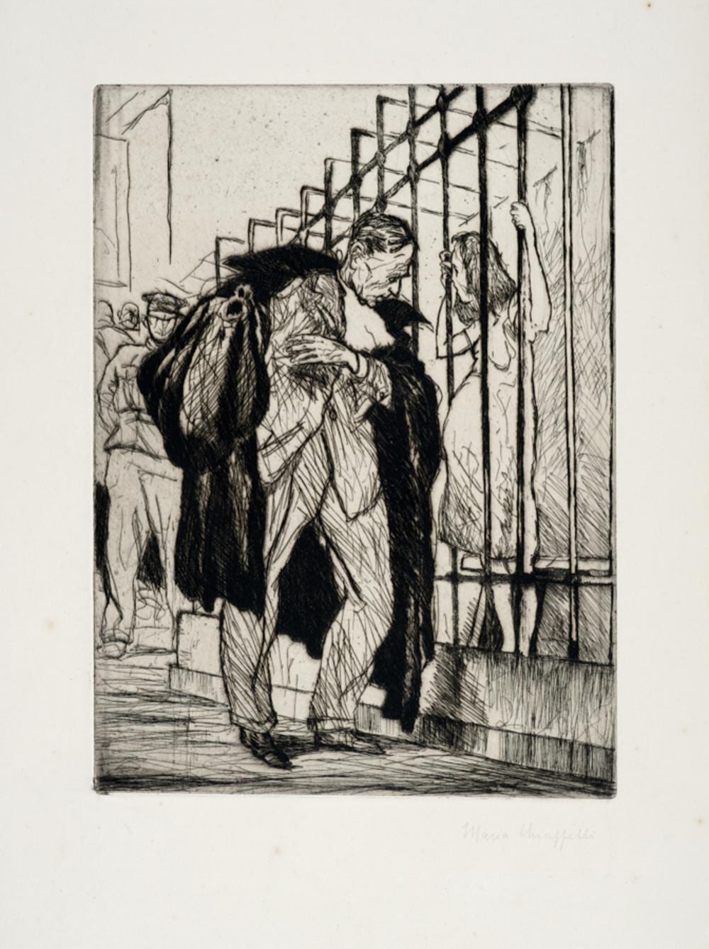 Francesco Chiappelli comparable auction result: francesco chiappelli lotto composto di 4 incisioni dalla serie gli avvocati 1947