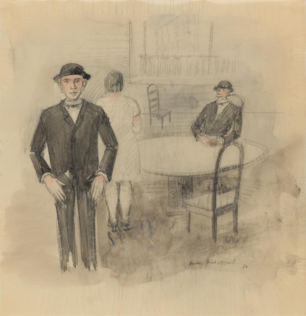 Anton Räderscheidt comparable auction result: anton r derscheidt selbstportr t mit melone 1926