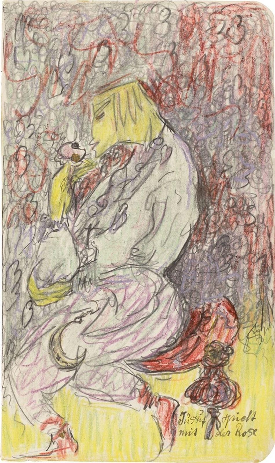 Else Lasker-Schüler comparable auction result: jussuf spielt mit der rose