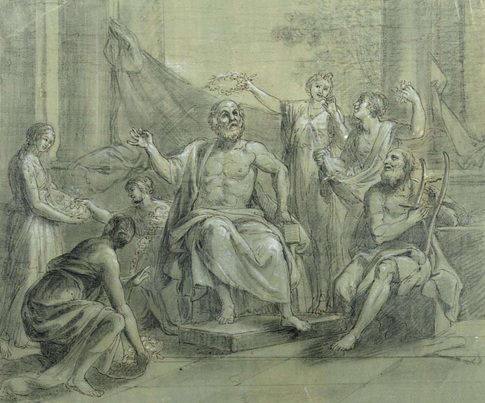 Tommaso Conca comparable auction result: tommaso conca roma 1734 1822 oration of a philosopher or poet