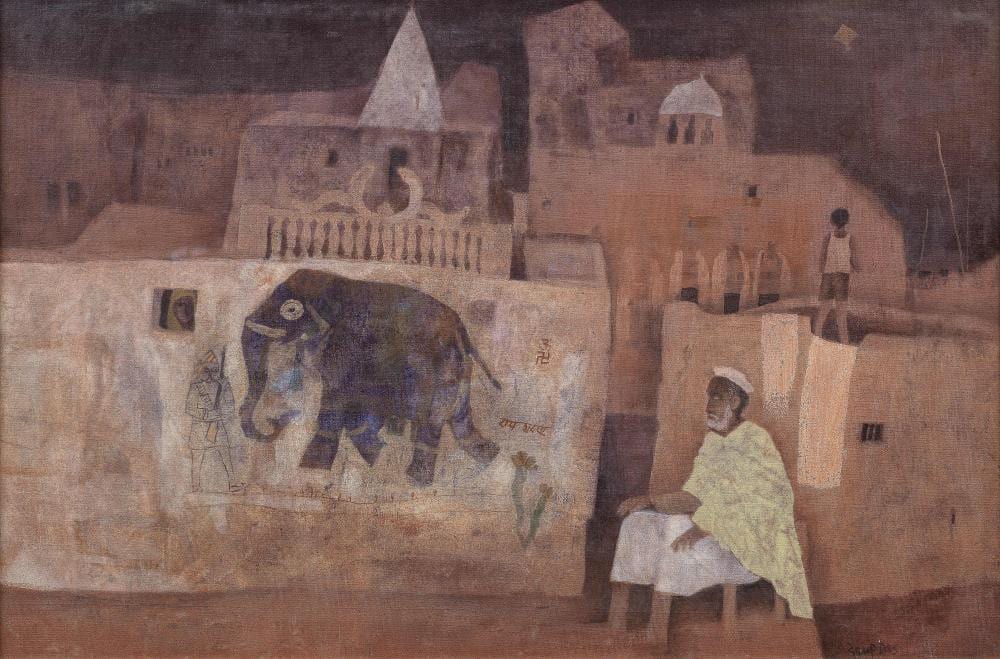 Arup Das comparable auction result: arup das indian 1924 2004 untitled landscape