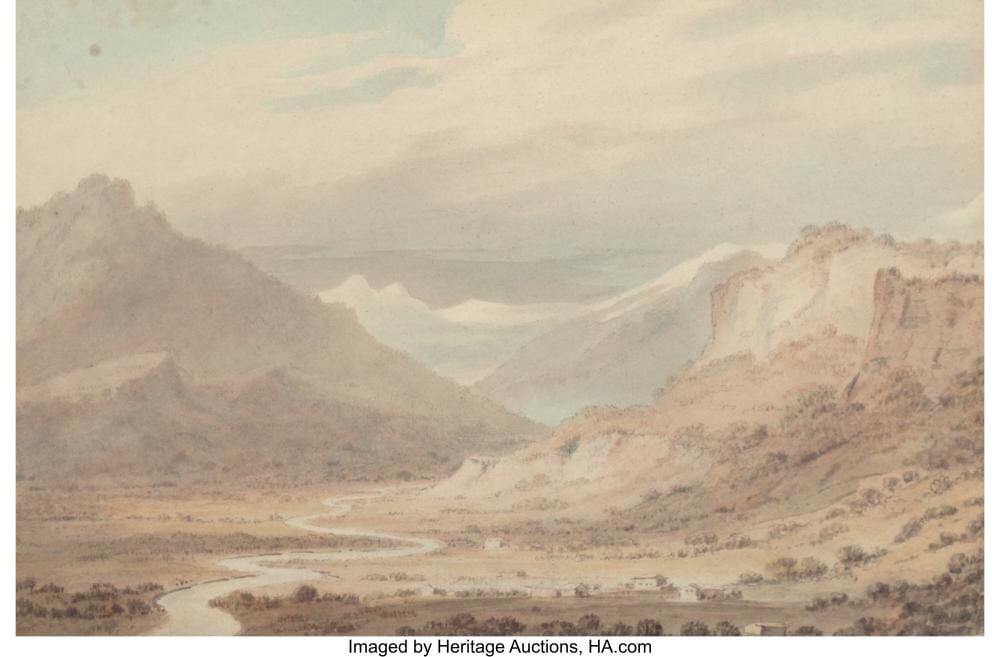 John Robert Cozens comparable auction result: john robert cozens british 1752 1797 the lesser valley of ober hasli upper p