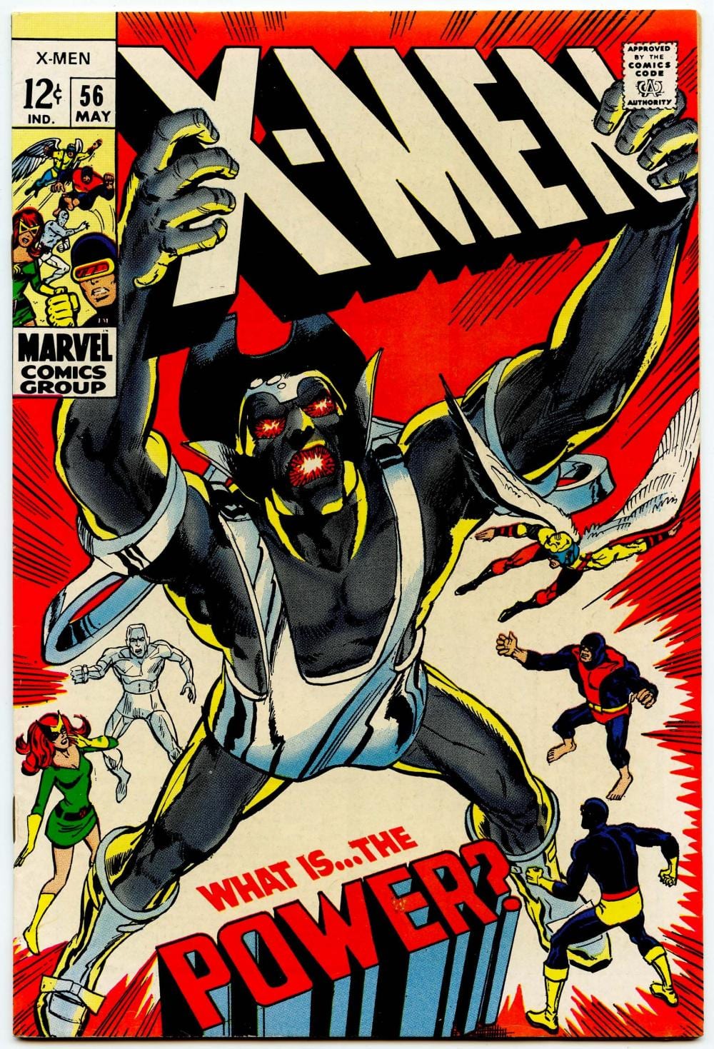 Neal Adams comparable auction result: x men 56 8 5 neal adams goodman s logo no go