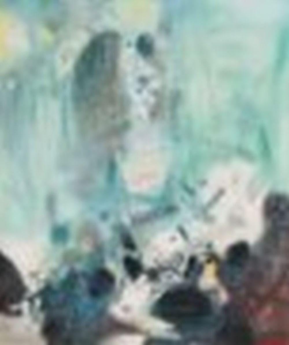 Chu Teh-Chun (ZHU DEQUN, 1920-2014) Lointaine oil on canvas 57 x 73 cm. (22 comparable sale