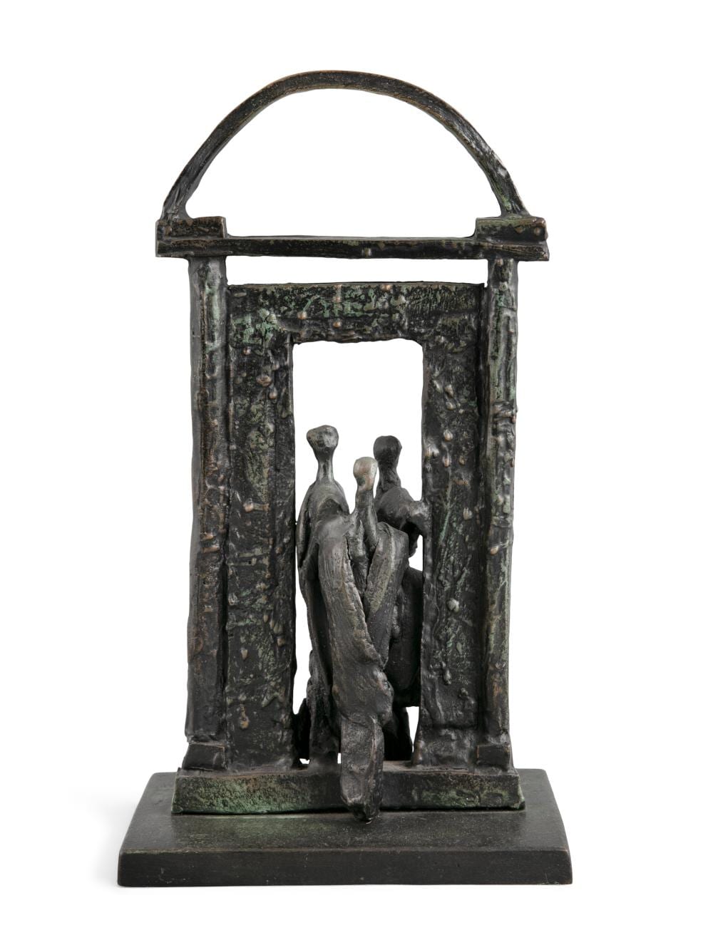 john coen b 1941 occupants of a doorway bronze 41 5cm high 16 unique exhibited dublin royal hibernian academy 1991 annual exhibition cat no 554 · Adam's · 2022-06-01 John Coen comparable auction result: john coen b 1941 occupants of a doorway bronze 41 5cm high 16 unique exhibited dublin royal hibernian academy 1991 annual exhibition cat no 554